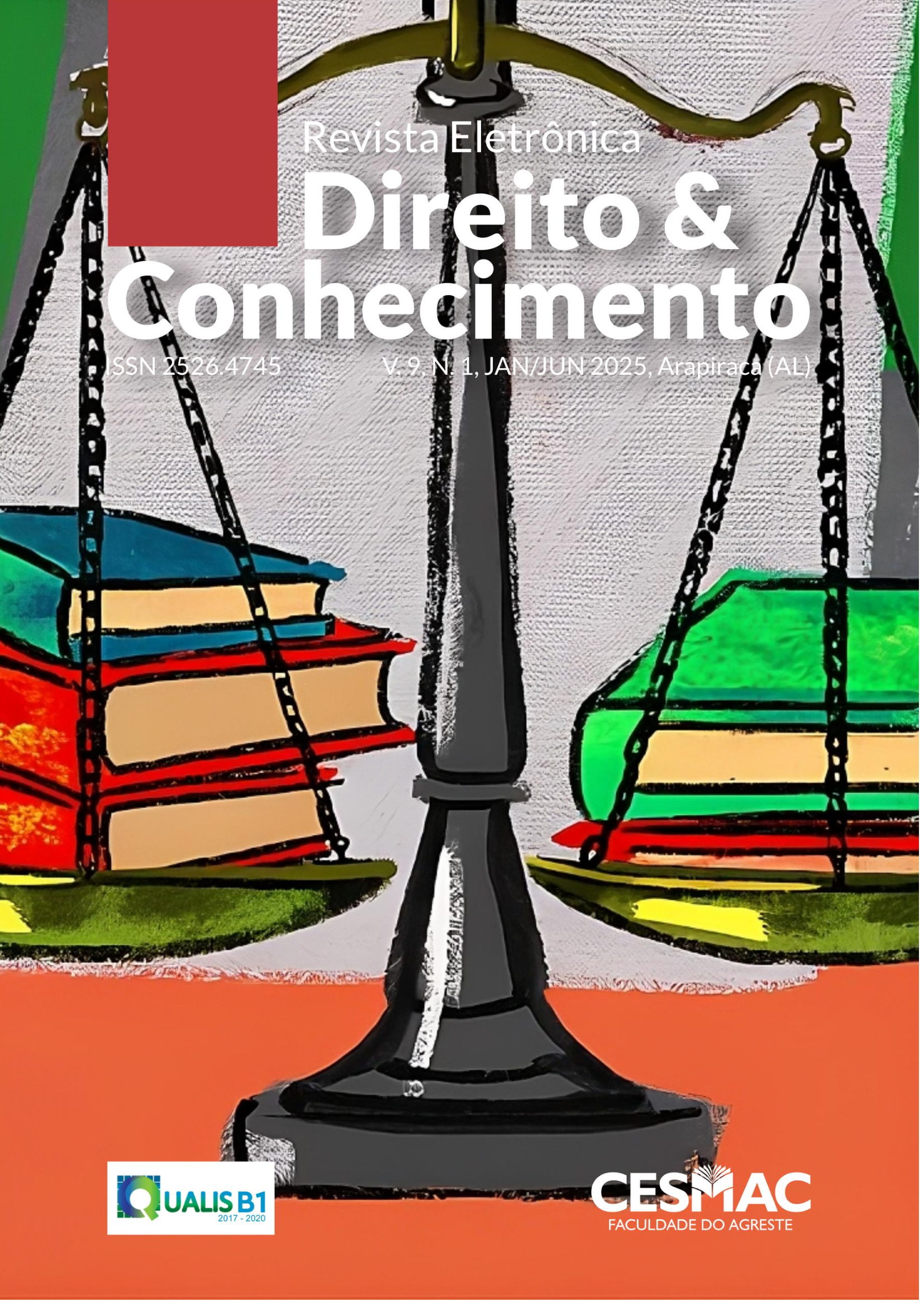 					Visualizar v. 9 n. 1 (2025): Revista Eletrônica Direito & Conhecimento, v. 9, n. 1,  jan./jun. 2025, Arapiraca/AL
				